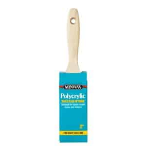 Minwax Polycrylic 2 in. Flat Stain Brush