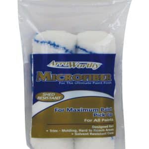 Arroworthy Microfiber 6.5 in. W X 3/8 in. Mini Paint Roller Cover 2 pk