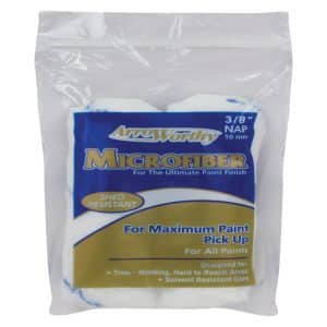 Arroworthy Microfiber 4 in. W X 3/8 in. Mini Paint Roller Cover 2 pk