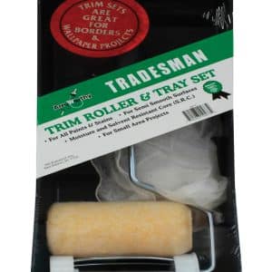 ArroWorthy Tradesman Plastic 4 in. W X 9 in. L Disposable Trim Roller and Tray Set