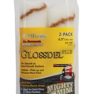 Arroworthy Glossdel Plus Woven 6.5 in. W X 3/8 in. Jumbo Paint Roller Cover 2 pk