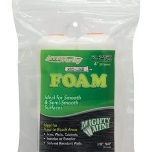 Arroworthy ProLine Foam 4 in. W X 3/8 in. Mini Paint Roller Cover 2 pk
