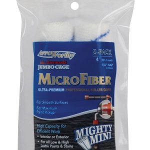 Arroworthy Barracuda Microfiber 4 in. W X 1/4 in. Jumbo Paint Roller Cover 2 pk