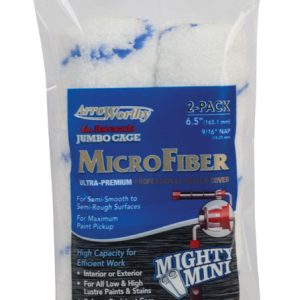 Arroworthy Barracuda Microfiber 6.5 in. W X 9/16 in. Paint Roller Cover 2 pk