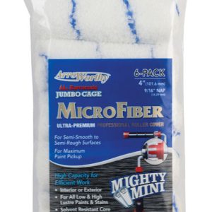 ArroWorthy Barracuda Microfiber 4 in. W X 9/16 in. Jumbo Paint Roller Cover 6 pk