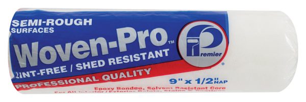 Premier Woven-Pro Polyester 9 in. W X 1/2 in. Paint Roller Cover 1 pk