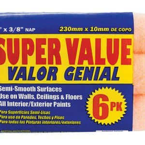 Premier Polyester 9 in. W X 3/8 in. Paint Roller Cover 6 pk