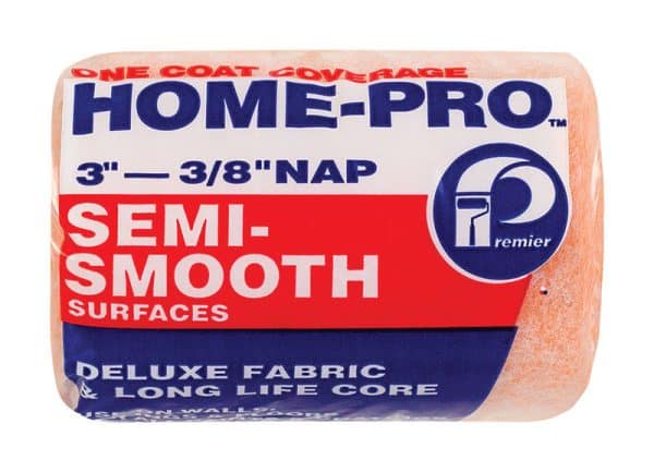 Premier Home-Pro Polyester 3 in. W X 3/8 in. Paint Roller Cover 1 pk