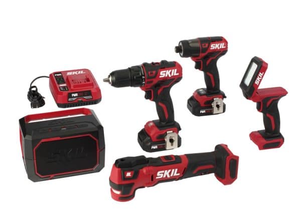 SKIL PWR CORE 12 V Cordless Brushless 5 Tool Combo Kit