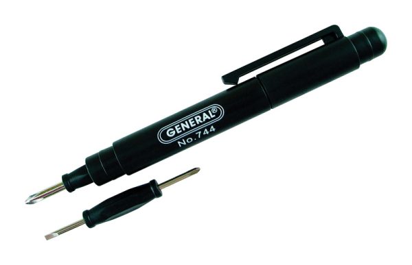 General Tools Phillips/Slotted 4-in-1 Pocket Screwdriver 3 pc