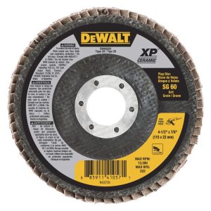 DeWalt 4-1/2 in. D X 7/8 in. Ceramic Flap Disc 60 Grit 1 pc