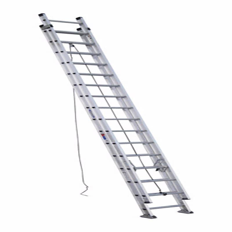 Werner Extension Ladder Ft H Aluminum Telescoping Extension Ladder