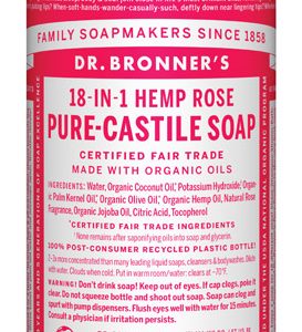 Dr. Bronner's 18-in-1 Organic Hemp Rose Scent Pure-Castile Liquid Soap 16 oz 1 pk