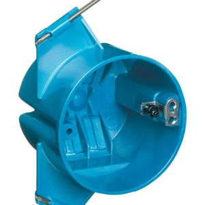 Carlon 18 cu in Round Polycarbonate 1 gang Electrical Ceiling Box Blue