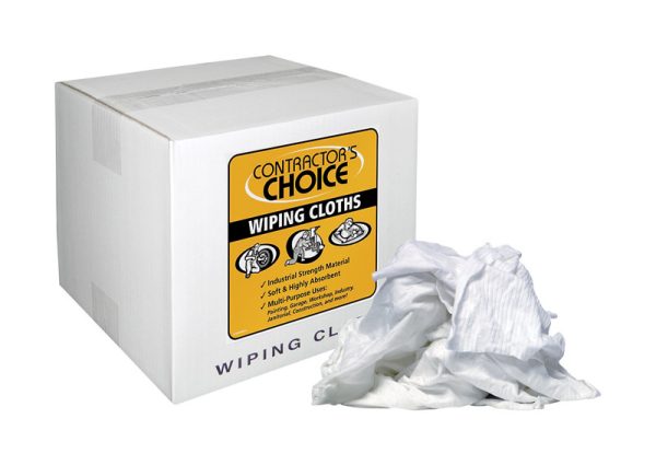 Contractor's Choice Bleached Cotton Wiping Cloth