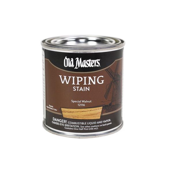 Old Masters Semi-Transparent Special Walnut Oil-Based Wiping Stain 0.5 pt