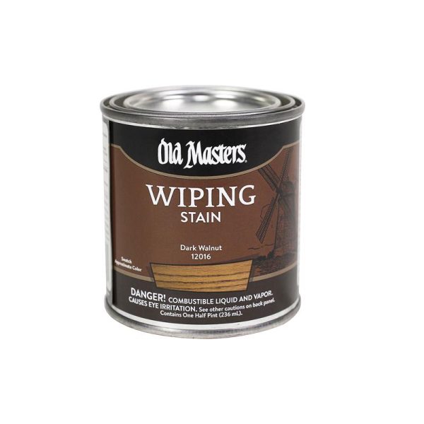 Old Masters Semi-Transparent Dark Walnut Oil-Based Wiping Stain 0.5 pt