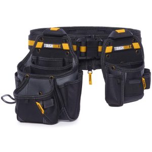 ToughBuilt 27 pocket Polyester Handyman Tool Belt 16 in. L X 12.5 in. H Black/Orange L 32 in to 48 i