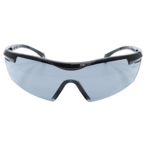 General Electric 01 Series Anti-Fog Impact-Resistant Safety Glasses Smoke Lens Black Frame 1 pk