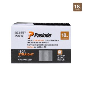 Paslode 1 in. 18 Ga. Straight Strip Galvanized Brad Nails 2,000 pk