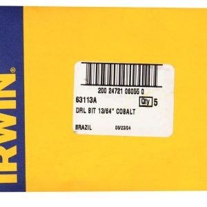 Irwin 13/64 in. X 3-5/8 in. L Cobalt Steel Drill Bit 1 pc