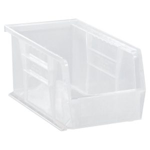 Quantum Storage 5-1/2 in. W X 5 in. H Storage Bin Plastic 1 compartments Clear