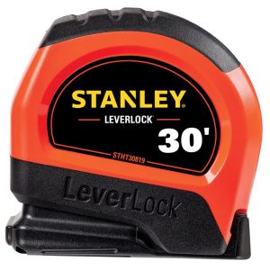 Stanley LeverLock 30 ft. L X 1 in. W Tape Measure 1 pk