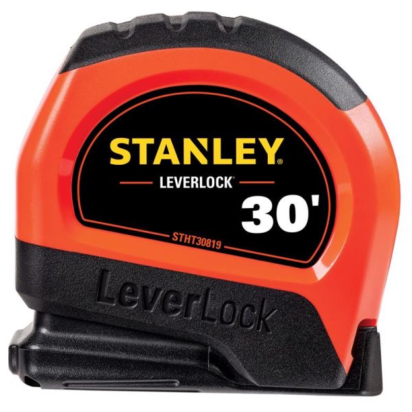 Stanley LeverLock 30 ft. L X 1 in. W Tape Measure 1 pk