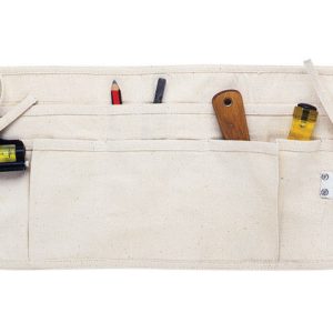 CLC Heavy Duty 12 pocket Canvas Waist Apron White 1 pk