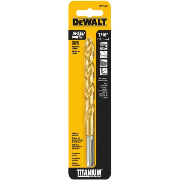 DeWalt 7/16 in. X 5-1/2 in. L High Speed Steel Split Point Drill Bit 1 pc