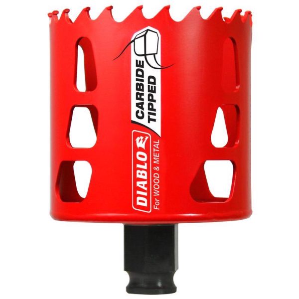 Diablo 2-5/8 in. Carbide Tipped Diablo Mandrel Hole Saw 1 pc