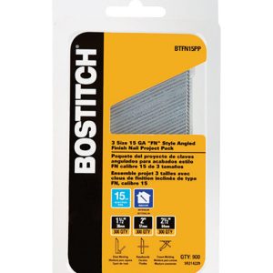 Bostitch 15 Ga. Angled Strip Brite Finish Nails 900 pk