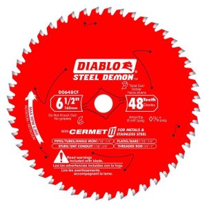 Diablo Steel Demon 6-1/2 in. D X 5/8 in. Cermet Carbide Metal Saw Blade 48 teeth 1 pc