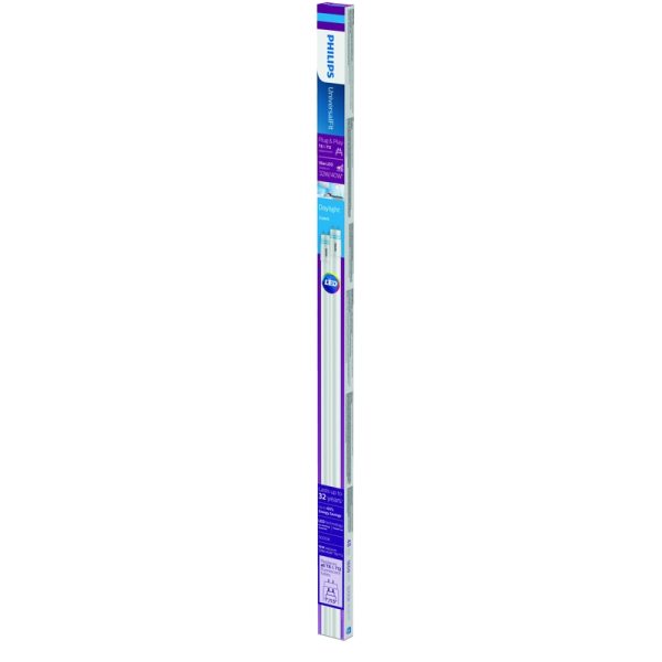 Philips UniversalFit Linear Daylight 48 in. Bi-Pin T8 LED Bulb 32 Watt Equivalence 2 pk