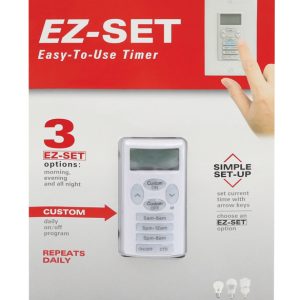 Prime EZ-SET Indoor Digital In Wall Timer 125 V White