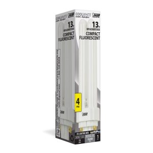 Feit Electric 13 W PL 1.4 in. D X 5.2 in. L Fluorescent Bulb Cool White Compact 4100 K 1 pk