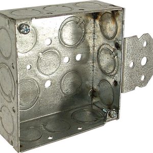 Raco 21 cu in Square Steel 2 gang Outlet Box Gray