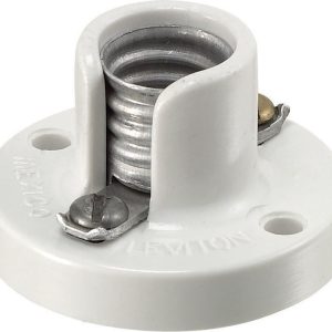 Leviton Lampholder 75 W 125 V Candelabra White