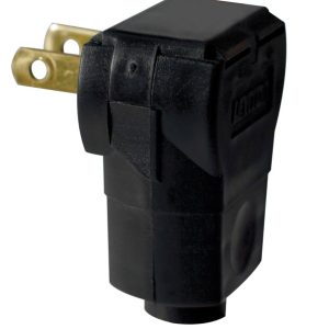 Leviton Residential Vinyl Straight Blade Plug 1-15P 16 AWG 2 Pole 2 Wire