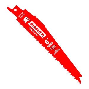 Diablo Demo Demon 6 in. Bi-Metal Variable Tooth Reciprocating Saw Blade 6/12 TPI 2 pk