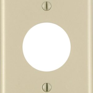 Leviton Ivory 1 gang Thermoset Plastic Outlet Wall Plate 1 pk