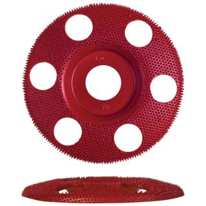 King Arthur's Tools Holey Galahad 4 in. Tungsten Carbide Bolt-On Sanding Disc 70 Grit Medium 1 pk