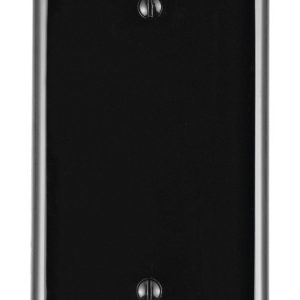 Leviton Black 1 gang Nylon Blank Wall Plate 1 pk