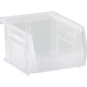 Quantum Storage 4-1/8 in. W X 3 in. H Storage Bin Plastic 1 compartments Clear
