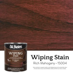 Old Masters Semi-Transparent Rich Mahogany Oil-Based Wiping Stain 1 qt