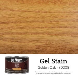 Old Masters Semi-Transparent Golden Oak Oil-Based Alkyd Gel Stain 1 pt