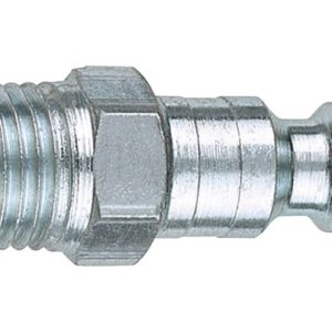 Tru-Flate Steel 1/4 in. I/M Style Plug 3/8 in. Male 1 pc