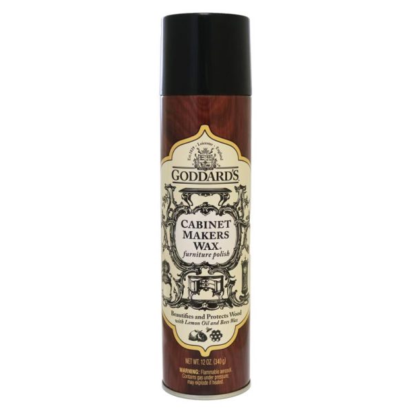 Goddard's Cabinet Makers Wax Lemon Scent Fine Furniture Cleaner and Polish 12 oz Spray