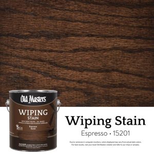 Old Masters Semi-Transparent Espresso Oil-Based Wiping Stain 1 gal