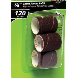 Gator 3/4 in. D X 3/4 in. L Aluminum Oxide Abrasive Sleeve Refill 120 Grit Fine 3 pc
